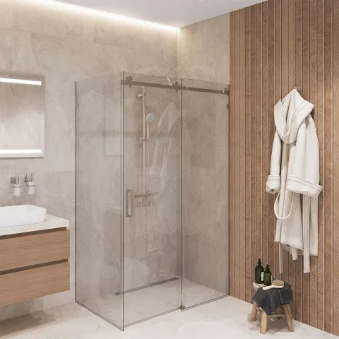 Розсувна кутова Space Glass GRAND зі скла