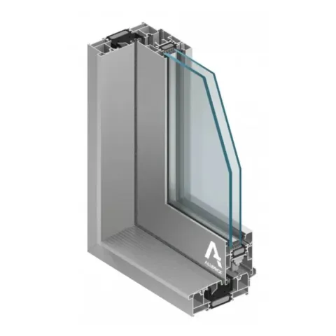 Сечение тёплой раздвижной алюминиевой системы Aluprof MB-59 Slide