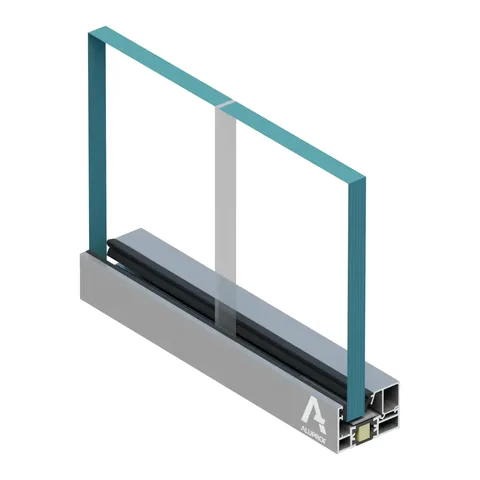 Противопожарная стеклянная перегородка Aluprof MB-60E EI